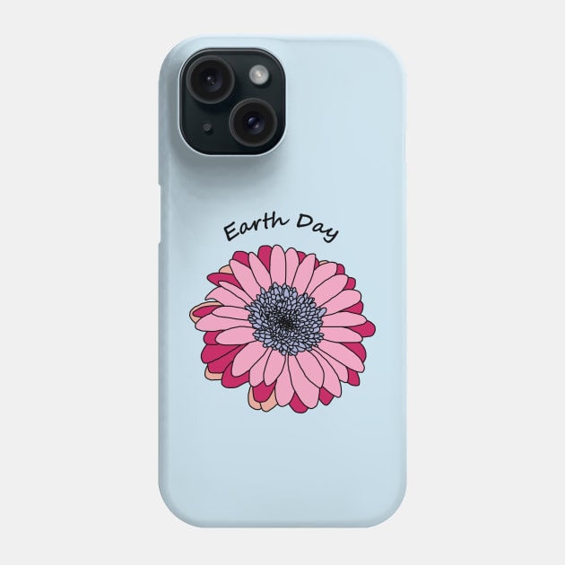 Gerbera Daisy for Earth Day Phone Case by ellenhenryart