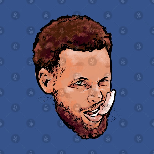 Steph Curry Comic Head by Basic Lee