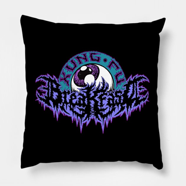 Kung Fu Breakfast Ice Cream Logo Version 2 Pillow by KungFuBreakfast