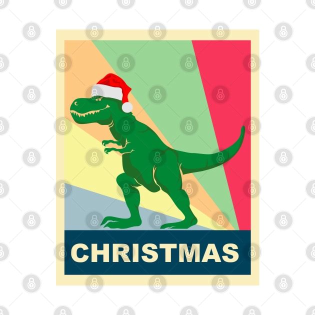 dinosaurs celebrate Christmas by osvaldoport76