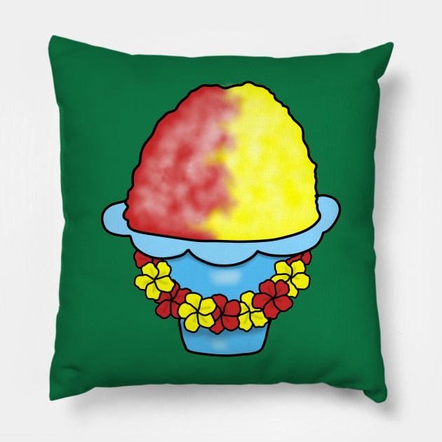 Hawaiian shaved ice with Lei Pillow by Becky-Marie