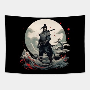 Fierce Samurai Warrior Tapestry