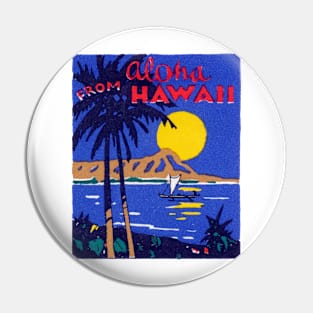 1930 Hawaiian Seascape Pin