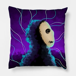 Dark Bushes Midnight Enigma Fantasy Pillow