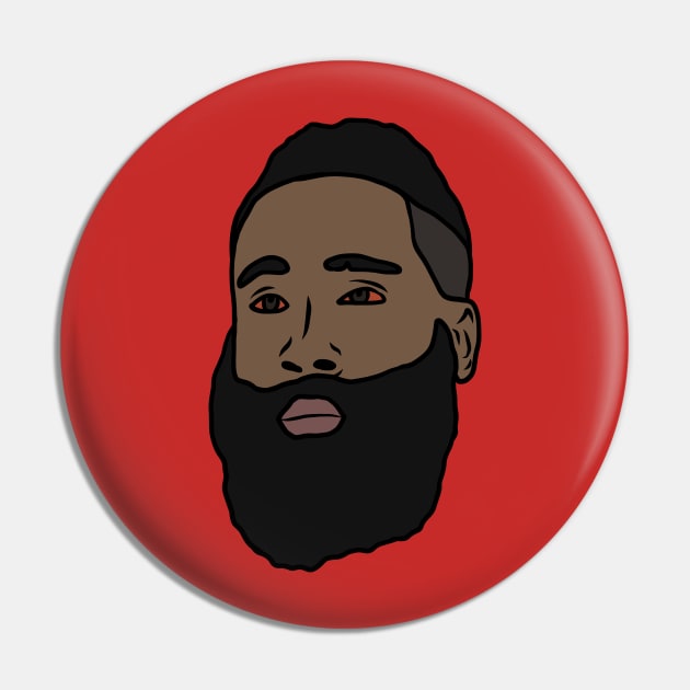 Red-Eyed James Harden Pin by rattraptees