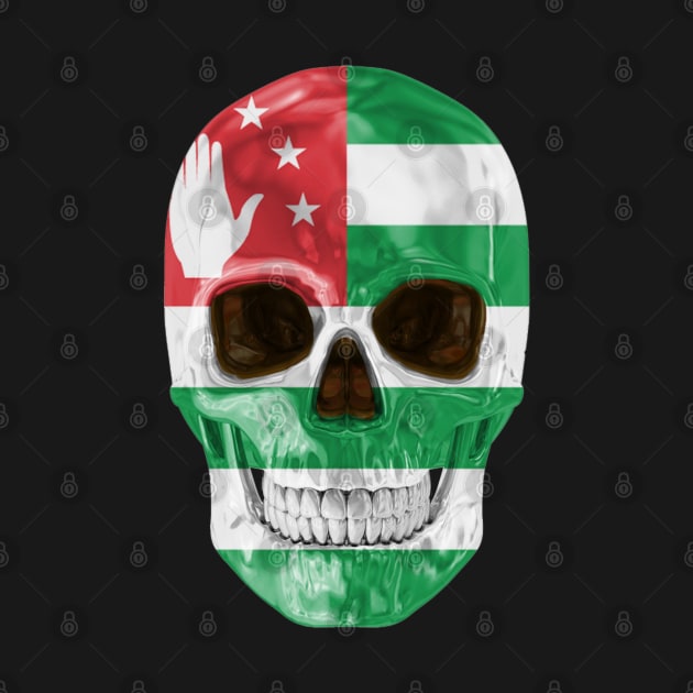 Abkhazia Flag Skull - Gift for Abkhazian With Roots From Abkhazia by Country Flags