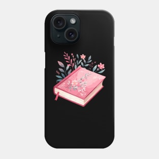 Pink Floral Book Phone Case