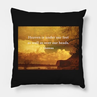 Thoreau Quote Pillow