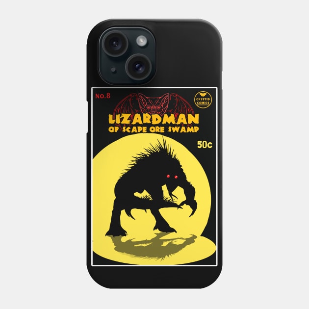 LIZARDMAN OF SCAPE ORE SWAMP COMIC Phone Case by theanomalius_merch