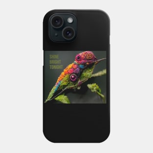 Colorful chameleon - amazing inspirational motivational artwork for nature lover Phone Case