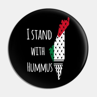 I stand with hummus Pin