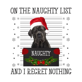 On The Naughty List, And I Regret Nothing T-Shirt