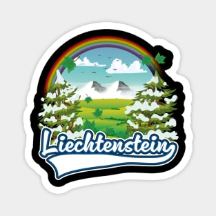 Liechtenstein travel logo Magnet