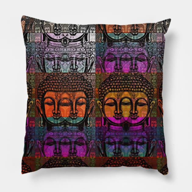 Ancient Buddha - Philosopher Pillow by Highseller