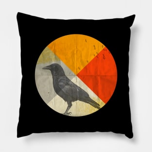 Raven Circle Pillow