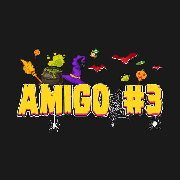 Amigo #3 Funny Halloween Couple T shirt Uniform For Friends by Bensonn