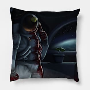 cute little murderous astronaut game Pillow