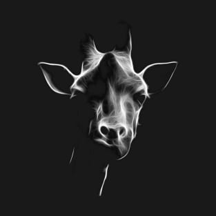 giraffe, black shirt T-Shirt