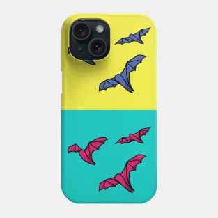 Pop art halloween bats Phone Case