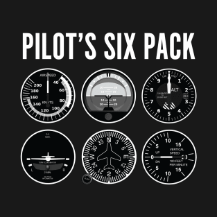 Pilots six pack steam gauges T-Shirt