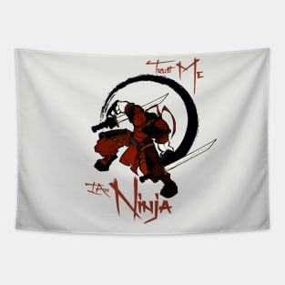 Trust me im Ninja Shirt I Cool Shuriken Sword Japanese Art Tapestry