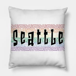 LGBTQ PATTERN AMERICA SEATTLE Pillow