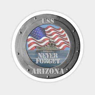 USS Arizona Never Forget Magnet