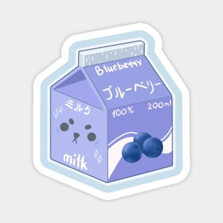 Blueberry milk Magnet