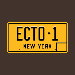 Ecto-1 Licence Plate (Ghostbusters) T-Shirt