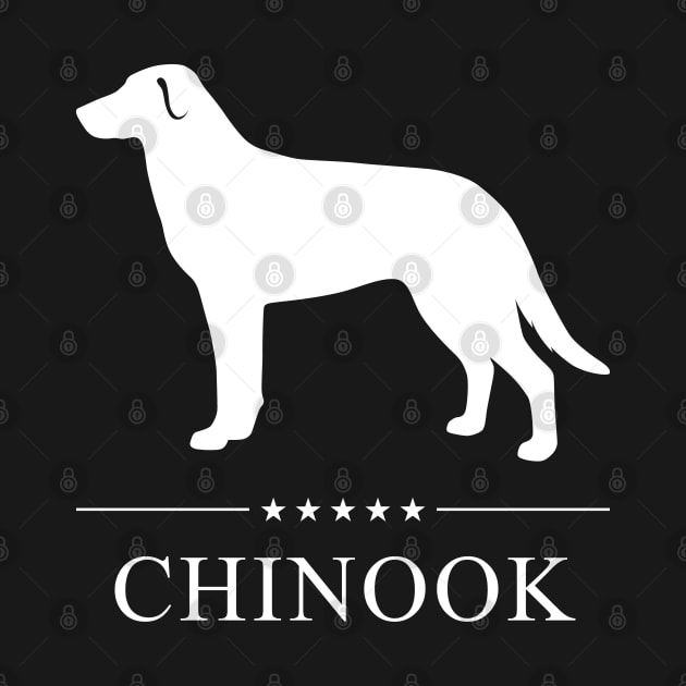 Chinook Dog White Silhouette by millersye