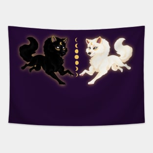 Moon Wolves Tapestry