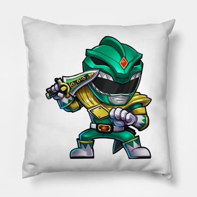 green ranger Pillow by mprokolo corgi