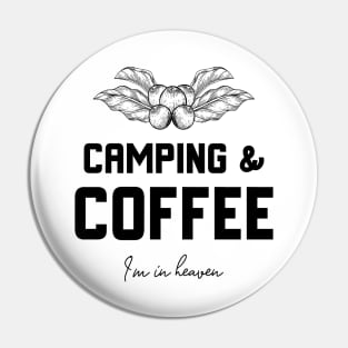 Camping & Coffee Pin