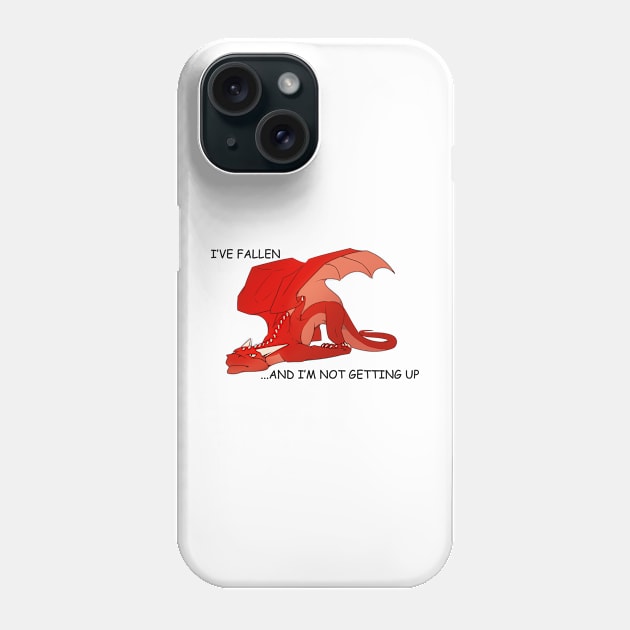 Grumpy Dragon Phone Case by Ink_Raven_Graphics