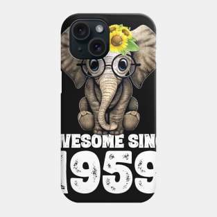 Awesome since 1959 61 Years Old Bday Gift 61th Birthday Phone Case