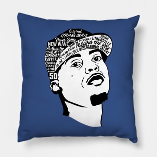 Lyrical Chris Hip Hop Typography Pillow