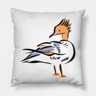 Merganser Duck Pillow
