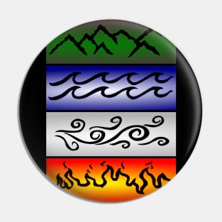 Four elements of nature Pin