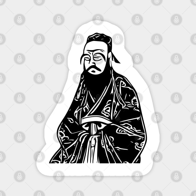 Confucius | Chinese philosopher vector Magnet by Classical