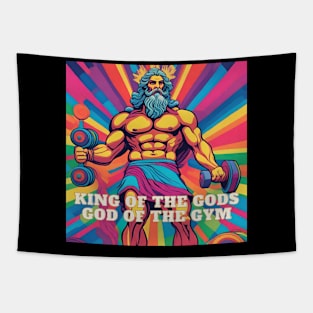 King of the gods God of the gym Tapestry