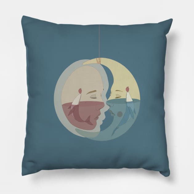 Night Kiss Pillow by maniacodamore