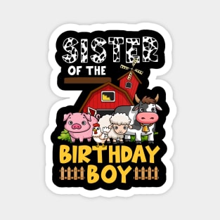 Cow Sister Birthday Family Matching Mothers Day Boy Girls Farm Magnet