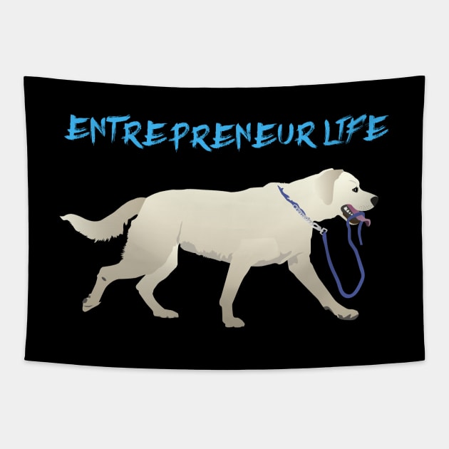 Entrepreneur Life Dog Tapestry by NorseTech