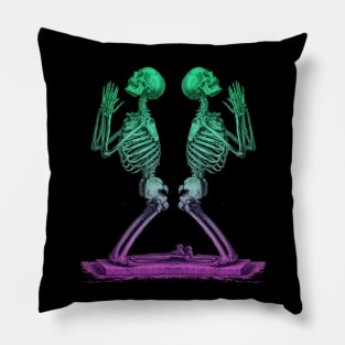 Halloween Theme - Praying Skeletons Pillow