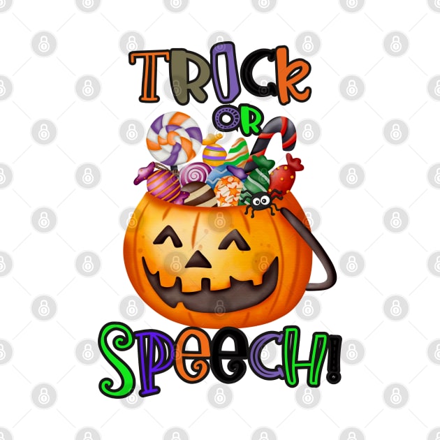 Trick or Speech Jack o lantern by Daisy Blue Designs