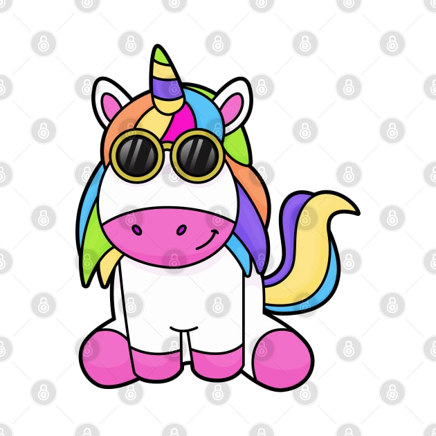 Unicorn with Sunglasses by Markus Schnabel