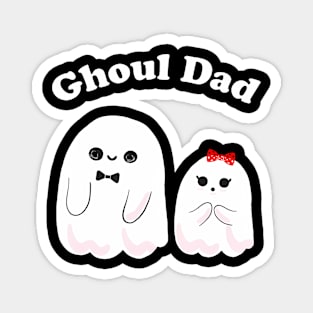 Ghoul Dad Daddy Ghost Father Halloween Costume Magnet