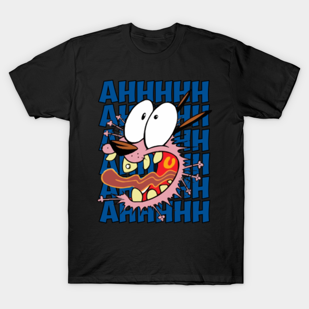 Courage The Cowardly Dog - AHHHHH - Courage The Cowardly Dog - T-Shirt