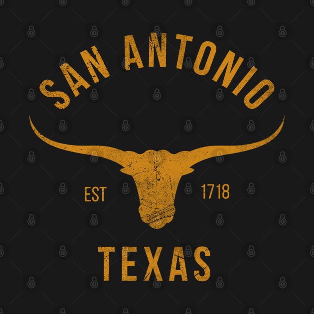 San Antonio texas 1718 vintage tee by Aldebaran