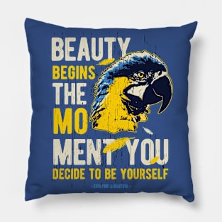 Parrot - Beauty Saying Cool Pillow